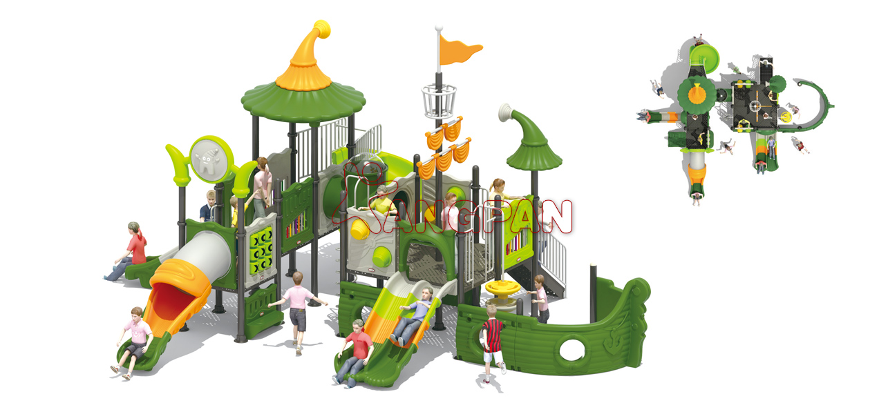 康潘(kangpan)室內外兒童滑梯廠家定做價格批發直銷KP-191703海盜船滑梯系列