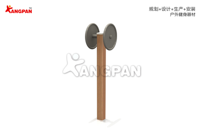 康盼供应户外小区塑木健身器材路径厂家价格图片KP-193000塑木臂力锻炼器